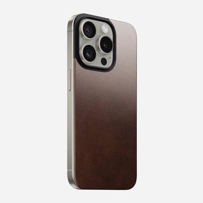 Magnetic Leather Back for iPhone 15 Series | Horween® Nomad