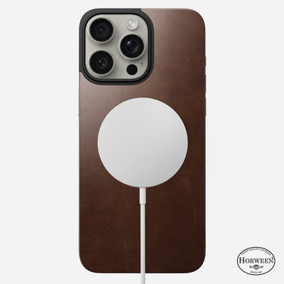 Magnetic Leather Back for iPhone 15 Series | Horween® Nomad