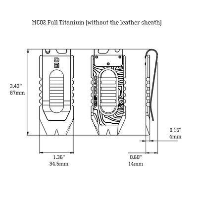 MC02 Full Titanium Money Clip