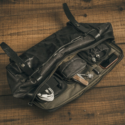 Night Rider Leather Sling Bag | 9.5L Wotancraft